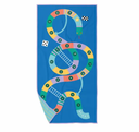 Serviette de jeu "serpents et échelles" en microfibre