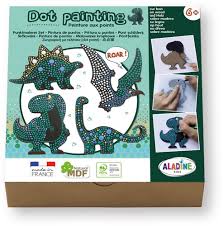 Peinture aux points "Dino"