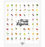 Affiche à dater "Mes premiers fruits et légumes"
