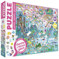 Puzzle Cherche et Trouve "Licornes"