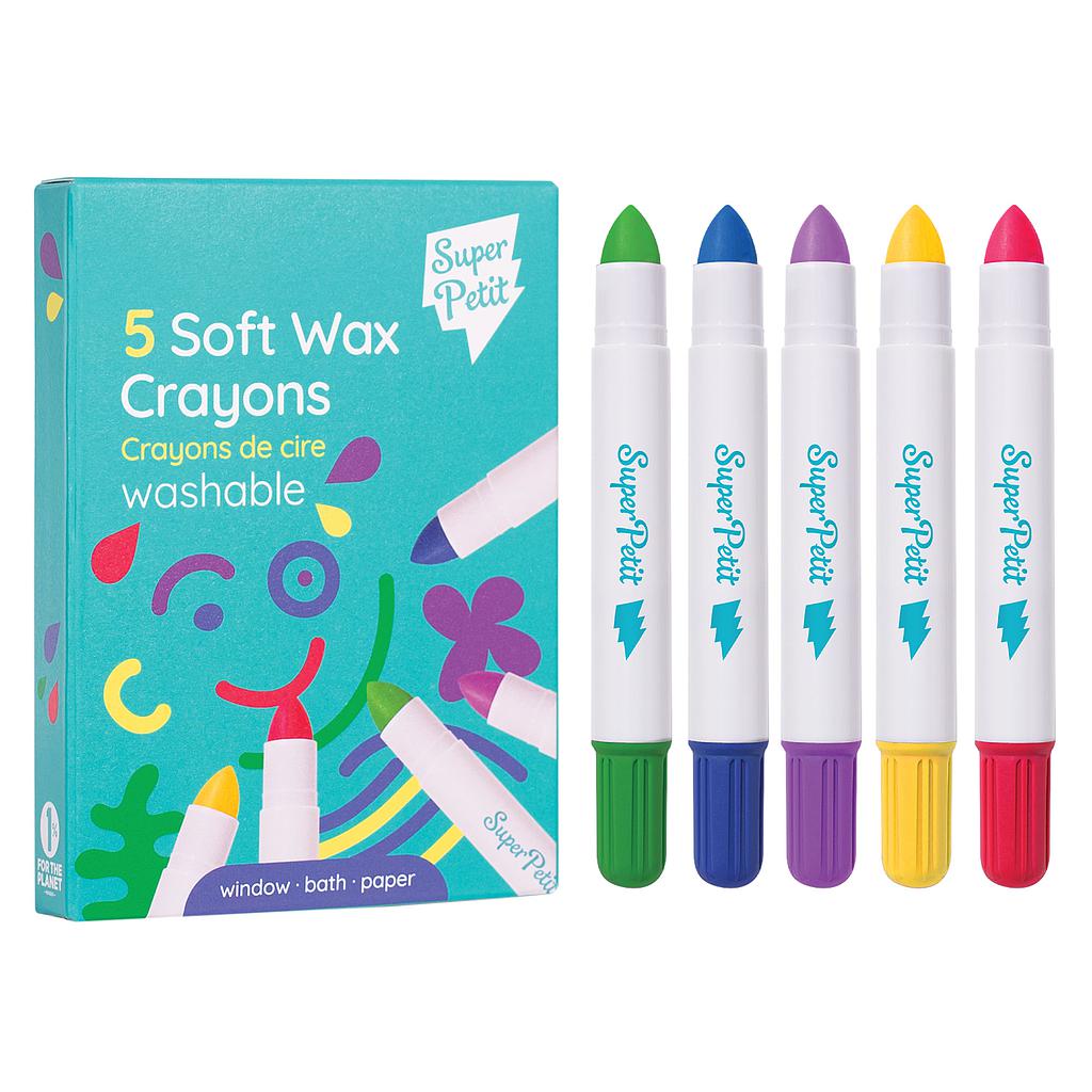 5 crayons de coloriage en cire 