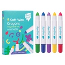 5 crayons de coloriage en cire 