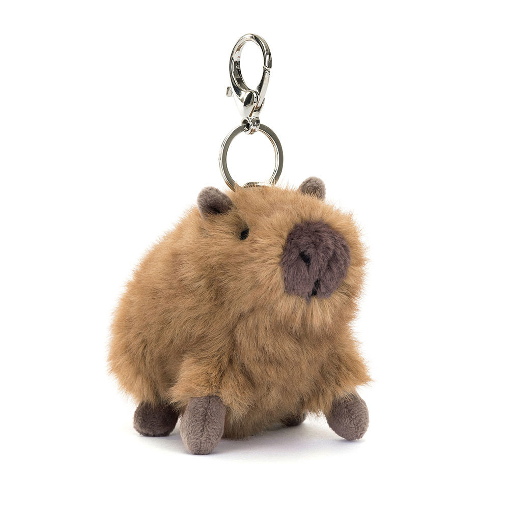 [JELCLY4CBC] Porte-clés en peluche capybara "Clyde Capybara Bag Charm"