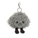 Porte-clés en peluche nuage orageux "Storm Cloud Bag Charm"