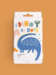 Jeu de points à relier "Dino by dots"