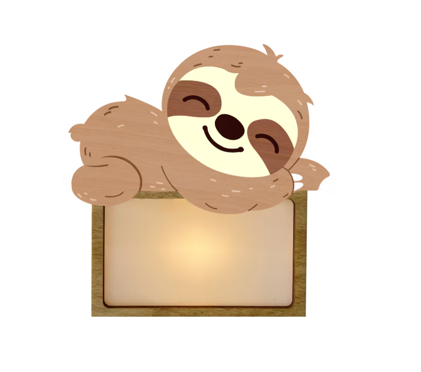 Lampe personnalisable "Paresseux"