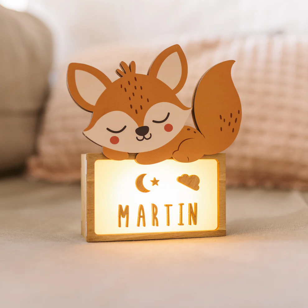Lampe personnalisable "Renard"