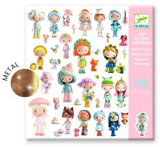 160 Stickers métallisés