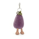Porte-clé aubergine "Vivacious Aubergine Bag Charm"