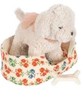 Peluche "chiot dans son panier"