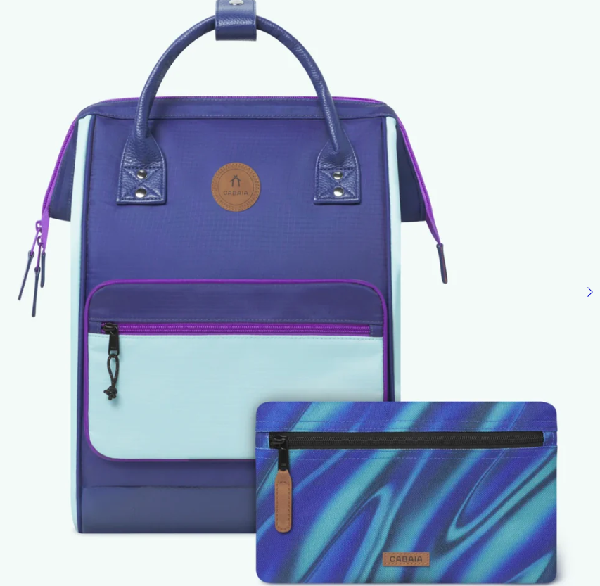 Sac à dos Cabaïa avec deux pochettes interchangeables "Bethlehem" taille M 