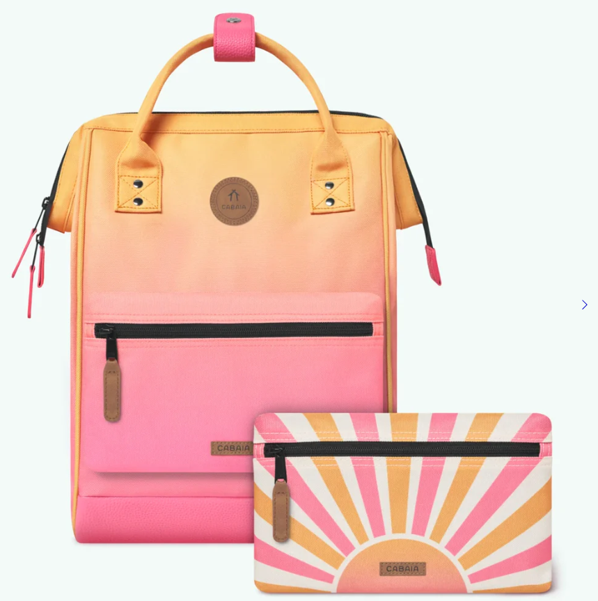 Sac à dos Cabaïa avec deux pochettes interchangeables "Cabourg" taille M