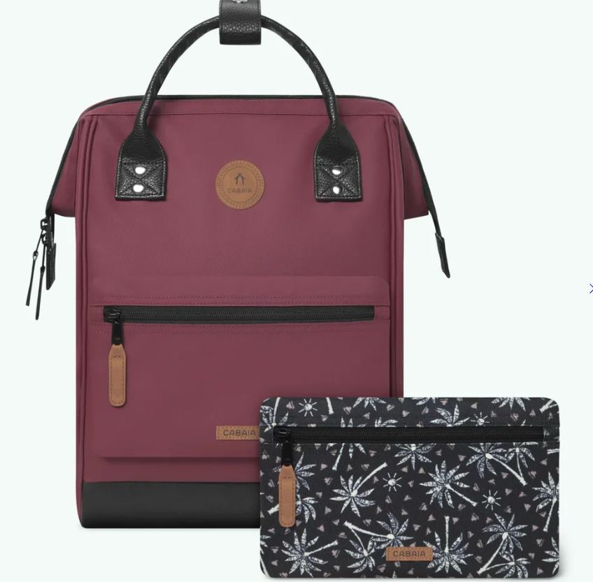 Sac à dos Cabaia avec deux pochettes interchangeables "Kassala" taille M 