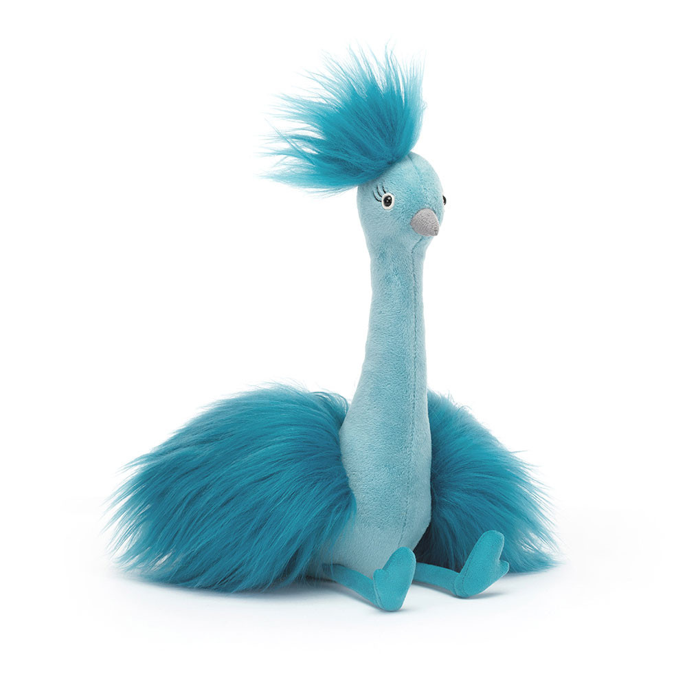 [JELFOU3P] Peluche autruche "Fou Fou Peacock"