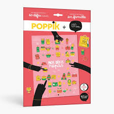 Poppik, poster à sticker "Nos défis repas"