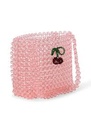 Sac rose  en perles