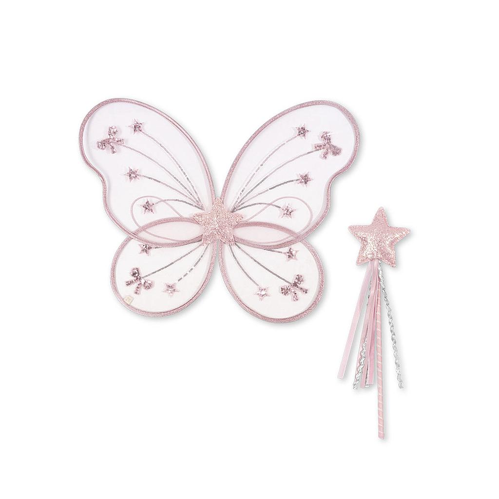 Costume de fée "Ailes et baguette magique"