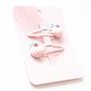 Barrettes à cheveux de Noël 2 pièces "Snowballs"