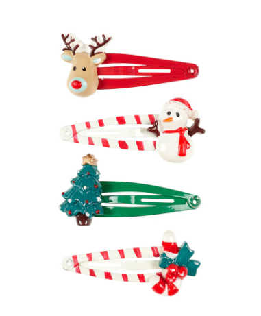 Barrettes "Noël" (4 pces)