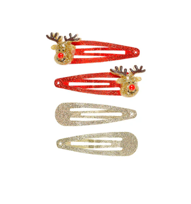 Barrettes "Renne" (4 pces)