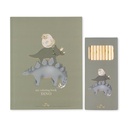 Livre de coloriage avec 10 crayons de couleurs