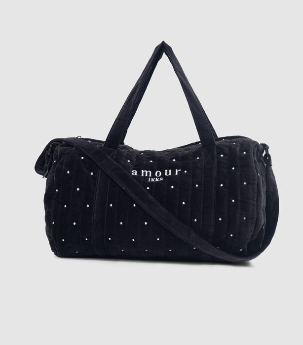 Grand sac à bandoulière en velours