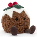 Peluche gâteau de Noël "Amuseable Christmas Pudding"