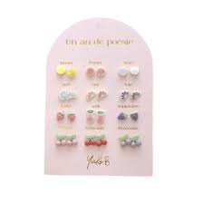 [YUKYB500-287] Boucles d'oreilles "Un an de poésie" - Fruitée