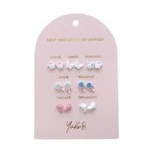 [YUKYB500-288] Boucles d'oreilles "Une semaine de poésie" - Baby Shower