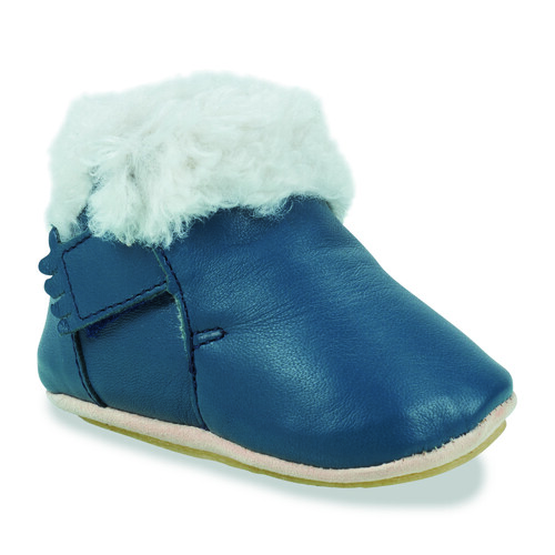 [EASAKZ82L-12MYFOUBLU] Chaussons fourrés en cuir tanné végétal (18/19)