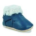 Chaussons fourrés en cuir tanné végétal