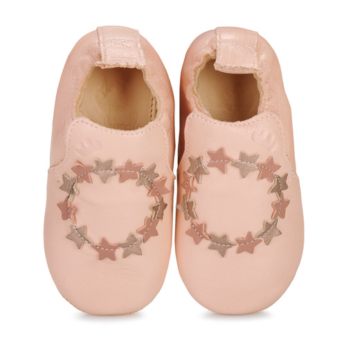 [EASAKZ82C-17MYBLUBLUCOURONNE] Chaussons en cuir tanné végétal (18/19)