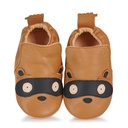 Chaussons en cuir tanné végétal