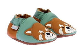 Pantoufles en cuir souple