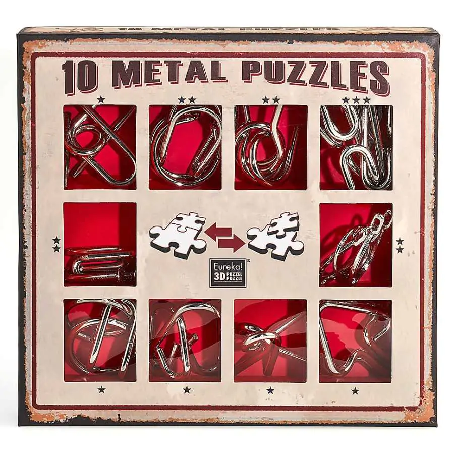 Set de 10 casse-têtes en métal