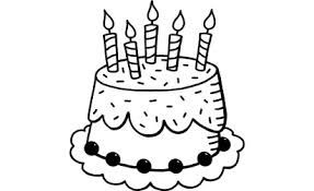 Tampon gâteau d'anniversaire