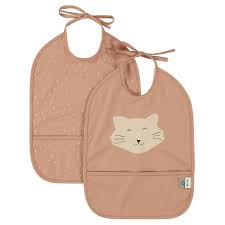 [TRI96-323] Bavoir imperméable (2 pces) - Chat
