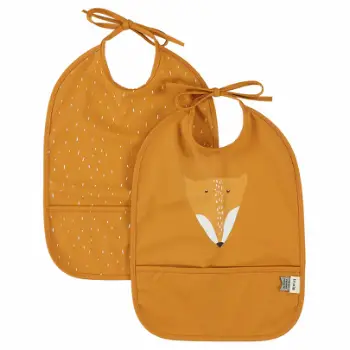 Lot de 2 bavoirs imperméables "Renard"