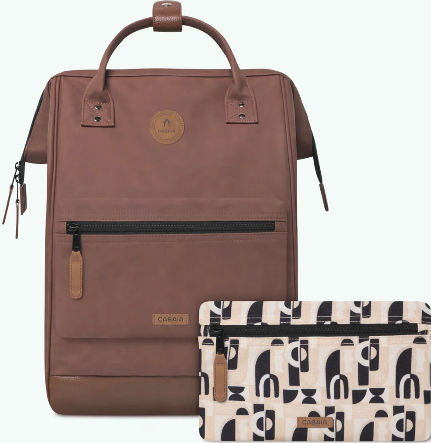 [CABCARCASSONNE] Sac à dos Cabaia avec deux pochettes interchangeables "Carcassonne" taille L