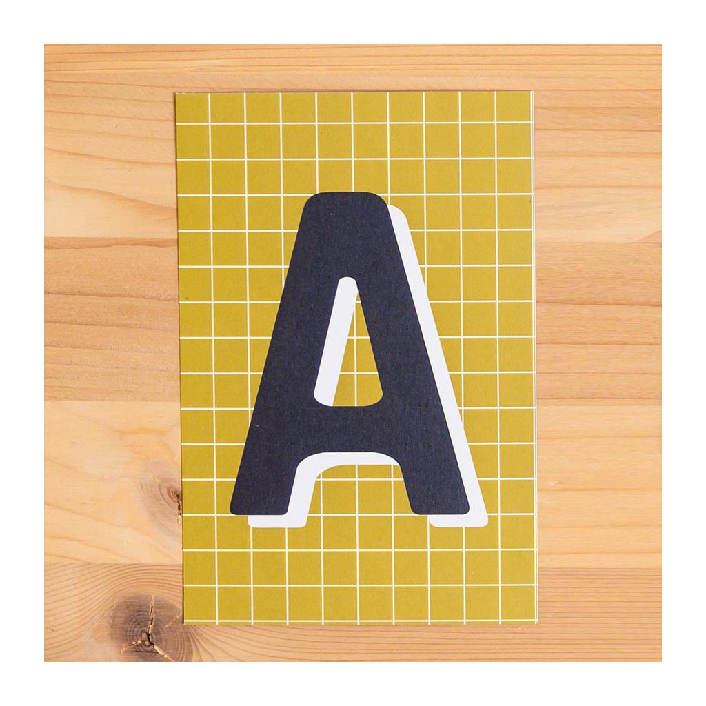 Cartes postales alphabets et chiffres