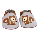 Pantoufles en cuir souple