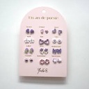Boucles d'oreilles "Un an de poésie " - Parme