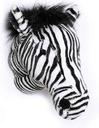 Tête de zèbre en peluche "Daniel"