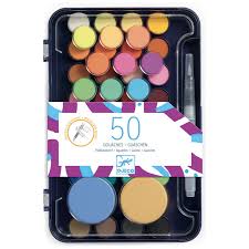 Palette de 50 gouaches