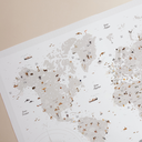 Affiche à dater "Carte du monde"