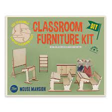 Kit de meubles pour sale de classe en carton "Sam et Julia"