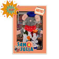 Peluche souris "Artiste" de "Sam et Julia"