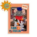 Peluche souris "Artiste" de "Sam et Julia"