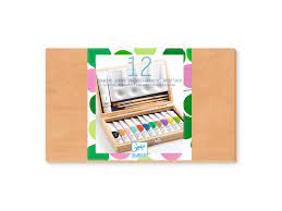 Coffret d'artiste avec 12 gouaches