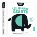 Livre en noir et blanc "Les animaux géants"